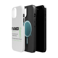 DistinctInk ToughCase for Apple iPhone, Compatible with MagSafe Charging - Farmer Definition - Few Who Feeds Many