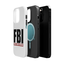 DistinctInk ToughCase for Apple iPhone, Compatible with MagSafe Charging - FBI Fanatic Boxing Individual