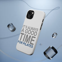 DistinctInk ToughCase for Apple iPhone, Compatible with MagSafe Charging - It's Always a Good Time for Pilates