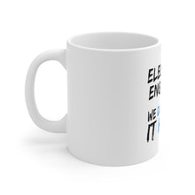 DistinctInk Glossy White Coffee / Tea Mug - Electrical Engineers Do It Until It Hertz