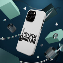 DistinctInk ToughCase for Apple iPhone, Compatible with MagSafe Charging - Yes I Speak Guitar