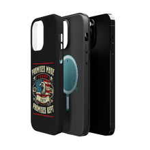 DistinctInk Tough Case for iPhone, Compatible with MagSafe Charging | Trump - Promises Made, Promises Kept | Conservative