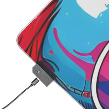 DistinctInk LED Gaming Mouse Pad with Leading with Courage and Grace Design for LGBTQ+ Pride