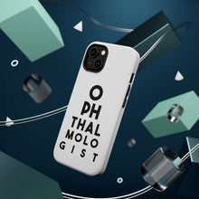 DistinctInk ToughCase for Apple iPhone, Compatible with MagSafe Charging - Ophthalmologist Eye Chart