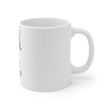 DistinctInk Glossy White Coffee / Tea Mug - I Do Yoga Punching People Frowned Upon