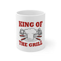 Glossy White Coffee / Tea Mug - King of the Grill BBQ Barbecue