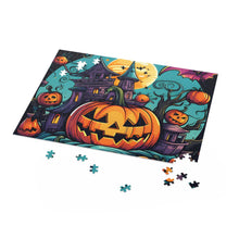DistinctInk Jigsaw Puzzle with Trick or Treat Parade Design for Halloween