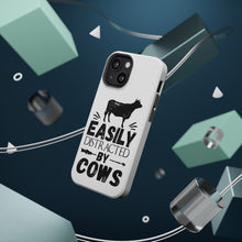 DistinctInk ToughCase for Apple iPhone, Compatible with MagSafe Charging - Easily Distracted By Cows