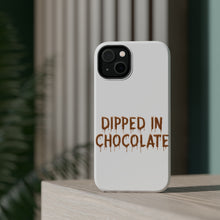 DistinctInk ToughCase for Apple iPhone, Compatible with MagSafe Charging - Dipped in Chocolate