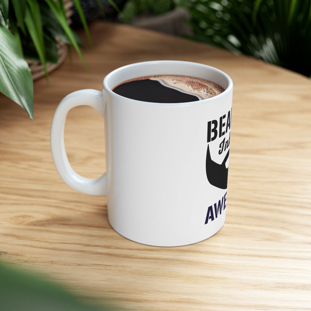 Glossy White Coffee / Tea Mug - Bearded Inked & Awesome, view 8