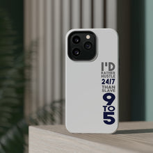 DistinctInk ToughCase for Apple iPhone, Compatible with MagSafe Charging - Rather Hustle 24/7 Than Slave 9 to 5