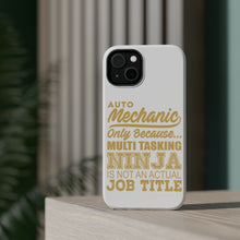 DistinctInk ToughCase for Apple iPhone, Compatible with MagSafe Charging - Auto Mechanic Multi Tasking Ninja