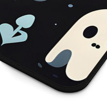 DistinctInk Desk Mat with Ghastly Skeletal Shadows Design for Halloween