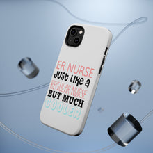 DistinctInk ToughCase for Apple iPhone, Compatible with MagSafe Charging - ER Nurse Just Like Regular But Cooler