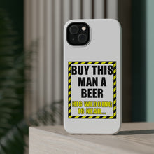 DistinctInk ToughCase for Apple iPhone, Compatible with MagSafe Charging - Buy This Man a Beer His Wedding is Near