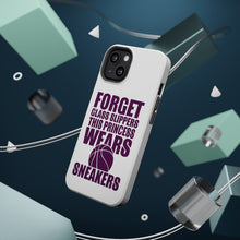 DistinctInk ToughCase for Apple iPhone, Compatible with MagSafe Charging - Forget Glass Slippers Princess Wears Sneakers