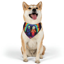 DistinctInk Adjustable Pet Banana Collar with Living Life to the Fullest Design for Halloween LGBTQ+ Pride