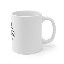 DistinctInk Glossy White Coffee / Tea Mug - I Will Stab You Nurse Needle