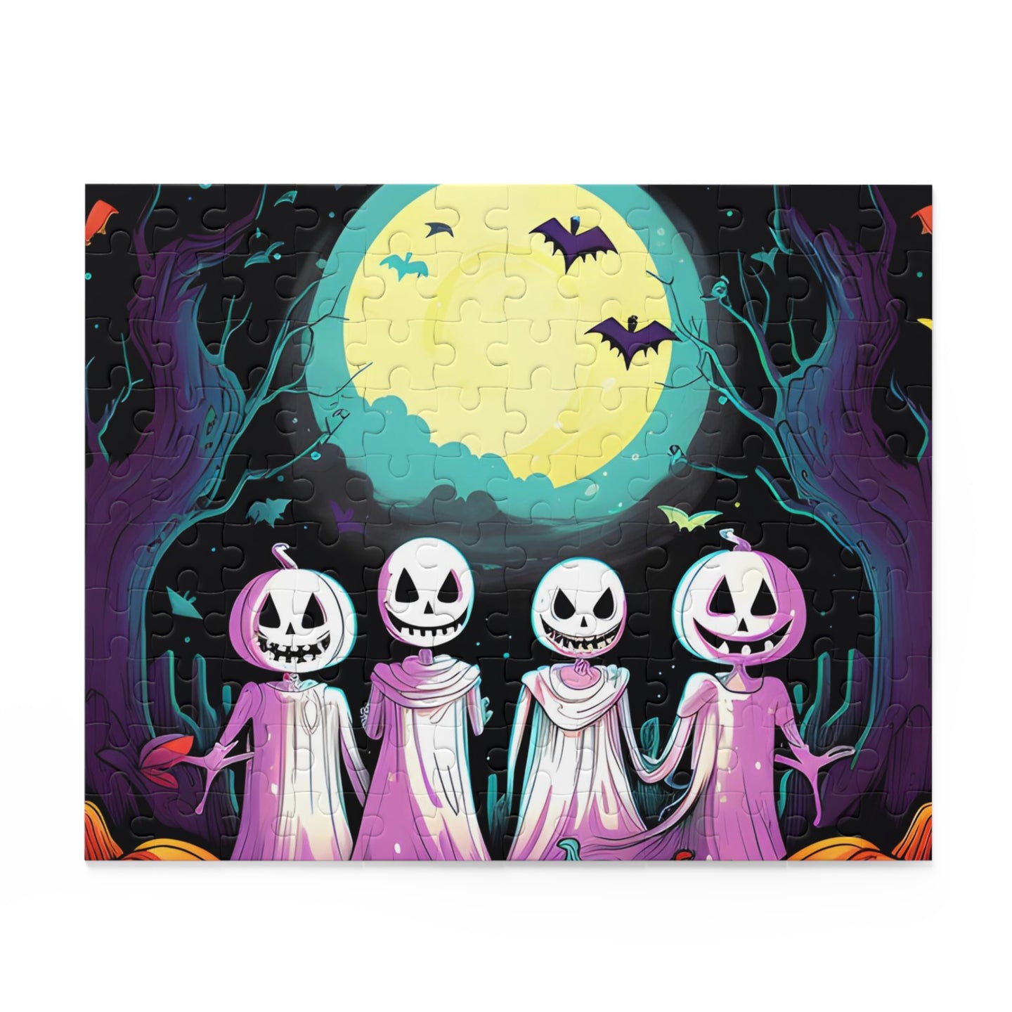 DistinctInk Jigsaw Puzzle with Exploring the Unknown Design for Halloween  LGBTQ+ Pride