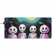 DistinctInk LED Gaming Mouse Pad with Exploring the Unknown Design for Halloween  LGBTQ+ Pride