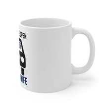 DistinctInk Glossy White Coffee / Tea Mug - If Open Car Door, New Car or New Wife