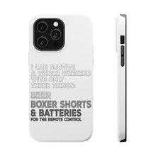 DistinctInk ToughCase for Apple iPhone, Compatible with MagSafe Charging - Can Survive with Only Beer Boxers Batteries