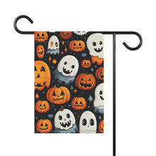 DistinctInk Garden & House Banner Flag with Spooky Halloween Night Design for Halloween