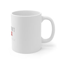 DistinctInk Glossy White Coffee / Tea Mug - Boards Don't Hit Back