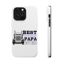 DistinctInk ToughCase for Apple iPhone, Compatible with MagSafe Charging - Best Truckin' Papa Ever
