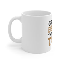 DistinctInk Glossy White Coffee / Tea Mug - Grow a Beard Then We'll Talk