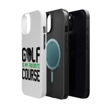 DistinctInk ToughCase for Apple iPhone, Compatible with MagSafe Charging - Golf Is MY Favorite Course