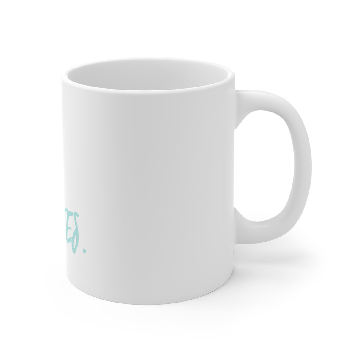 Glossy White Coffee / Tea Mug - Live. Love. Pilates., view 3