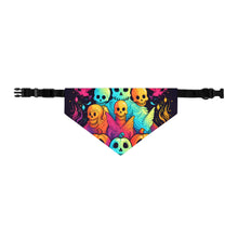 DistinctInk Adjustable Pet Banana Collar with The Joy of Connecting Design for Halloween LGBTQ+ Pride