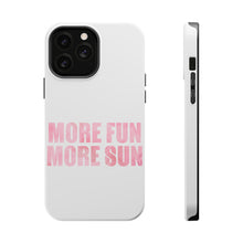 DistinctInk ToughCase for Apple iPhone, Compatible with MagSafe Charging - More Fun More Sun