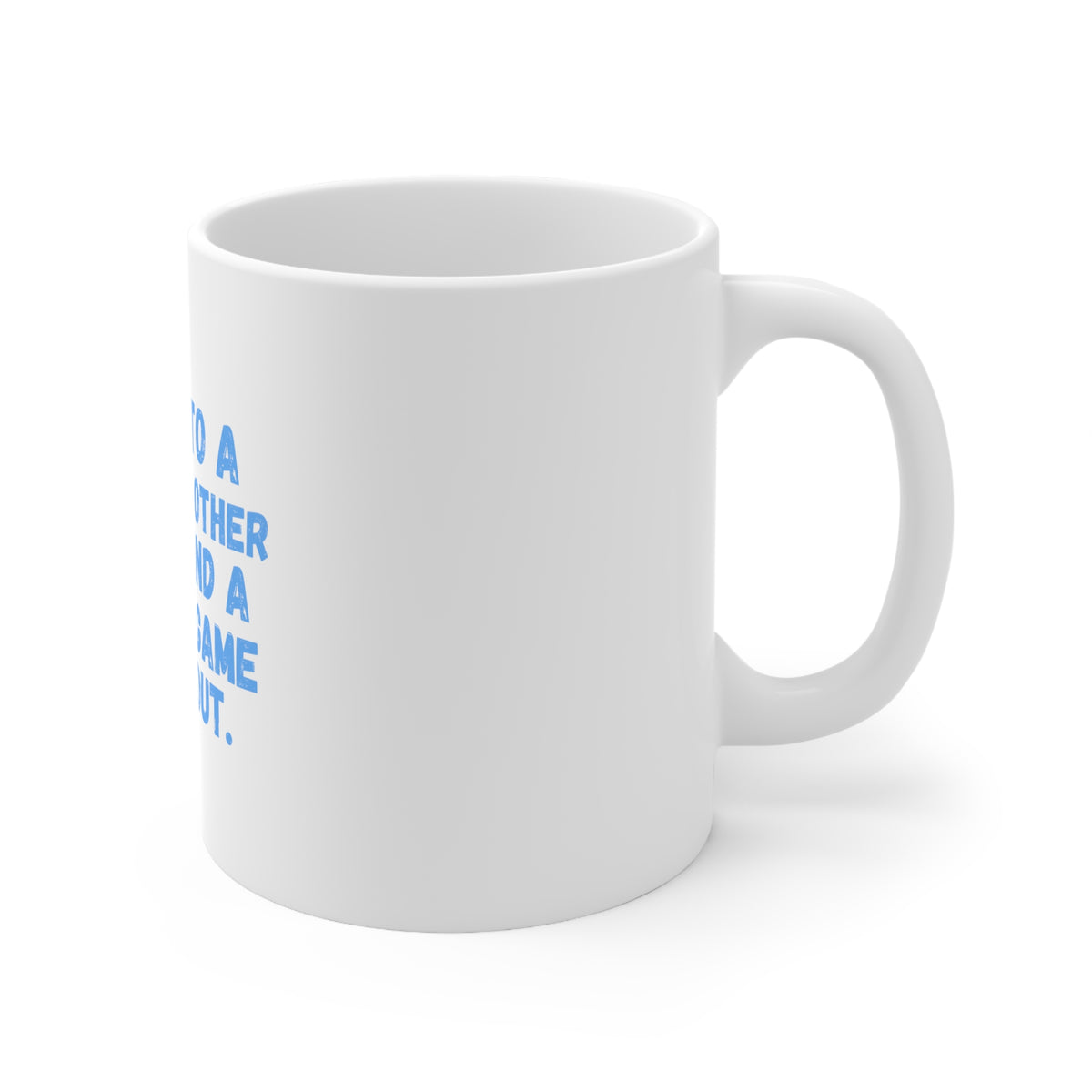 Glossy White Coffee / Tea Mug - I Went to a Fight And a Hockey Game Broke Out, view 3
