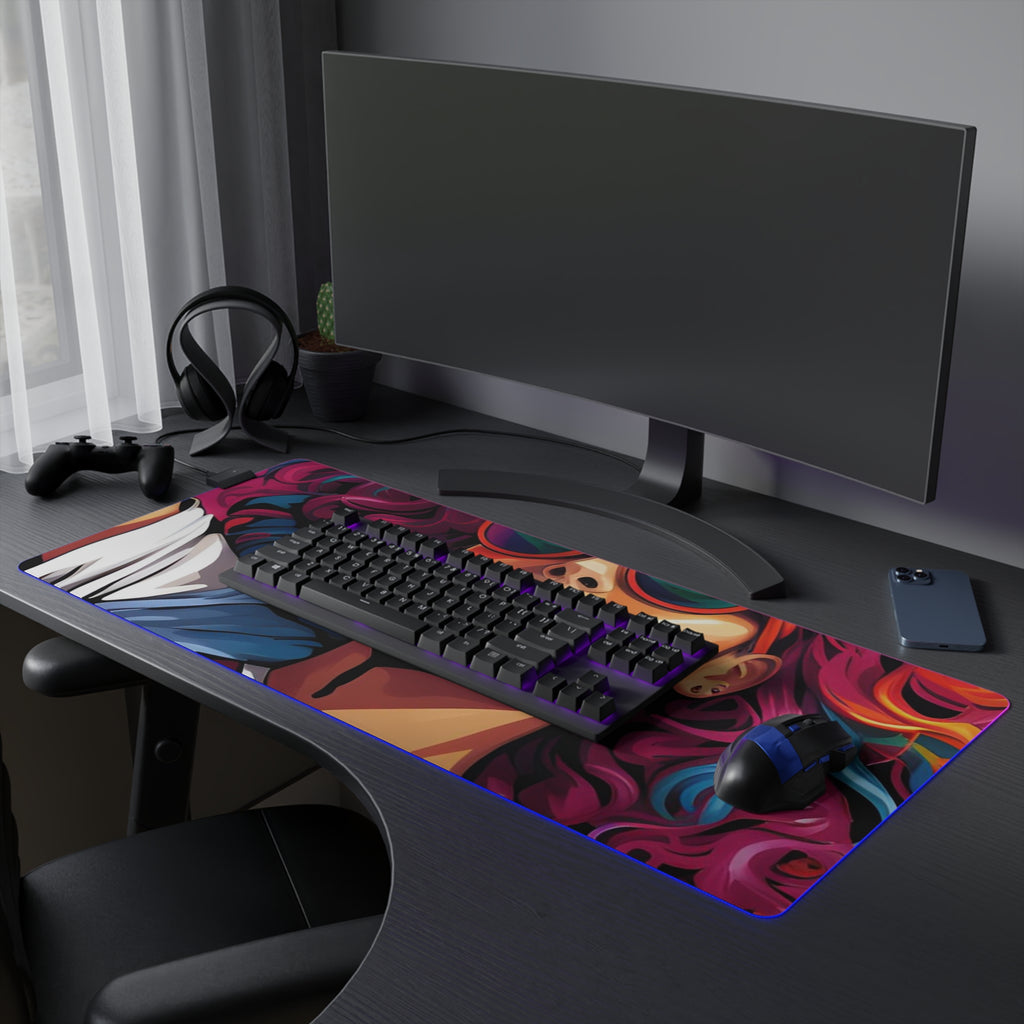 LED Gaming Mouse Pad with Leading a New Path Design for LGBTQ+ Pride, view 27
