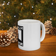 DistinctInk Glossy White Coffee / Tea Mug - Keep Calm I'm a Ninja