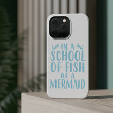 DistinctInk ToughCase for Apple iPhone, Compatible with MagSafe Charging - In a School of Fish Be a Mermaid