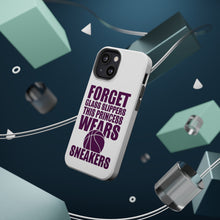 DistinctInk ToughCase for Apple iPhone, Compatible with MagSafe Charging - Forget Glass Slippers Princess Wears Sneakers