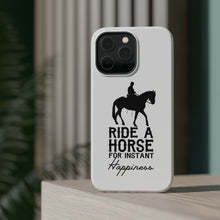 DistinctInk ToughCase for Apple iPhone, Compatible with MagSafe Charging - Ride A Horse for Instant Happiness