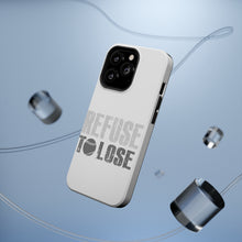 DistinctInk ToughCase for Apple iPhone, Compatible with MagSafe Charging - Refuse to Lose Baseball