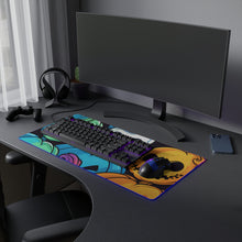 DistinctInk LED Gaming Mouse Pad with Creating Lasting Memories Design for Halloween  LGBTQ+ Pride