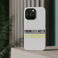 DistinctInk ToughCase for Apple iPhone, Compatible with MagSafe Charging - Engineer's Motto If Isn't Broken Fix It