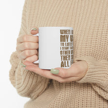 DistinctInk Glossy White Coffee / Tea Mug - Want Wife to Listen, Talk to Other Women
