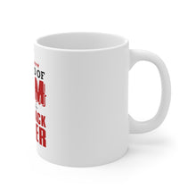 DistinctInk Glossy White Coffee / Tea Mug - Best Mom Raises a Blackjack Dealer