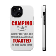 DistinctInk ToughCase for Apple iPhone, Compatible with MagSafe Charging - Camping - Friends & Marshmallows Get Toasted