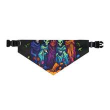 DistinctInk Adjustable Pet Banana Collar with "Mindful Connections" Design for Halloween LGBTQ+ Pride