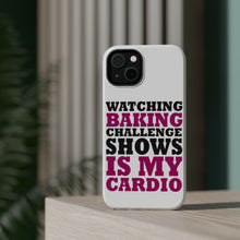 DistinctInk ToughCase for Apple iPhone, Compatible with MagSafe Charging - Watching Baking Shows is My Cardio