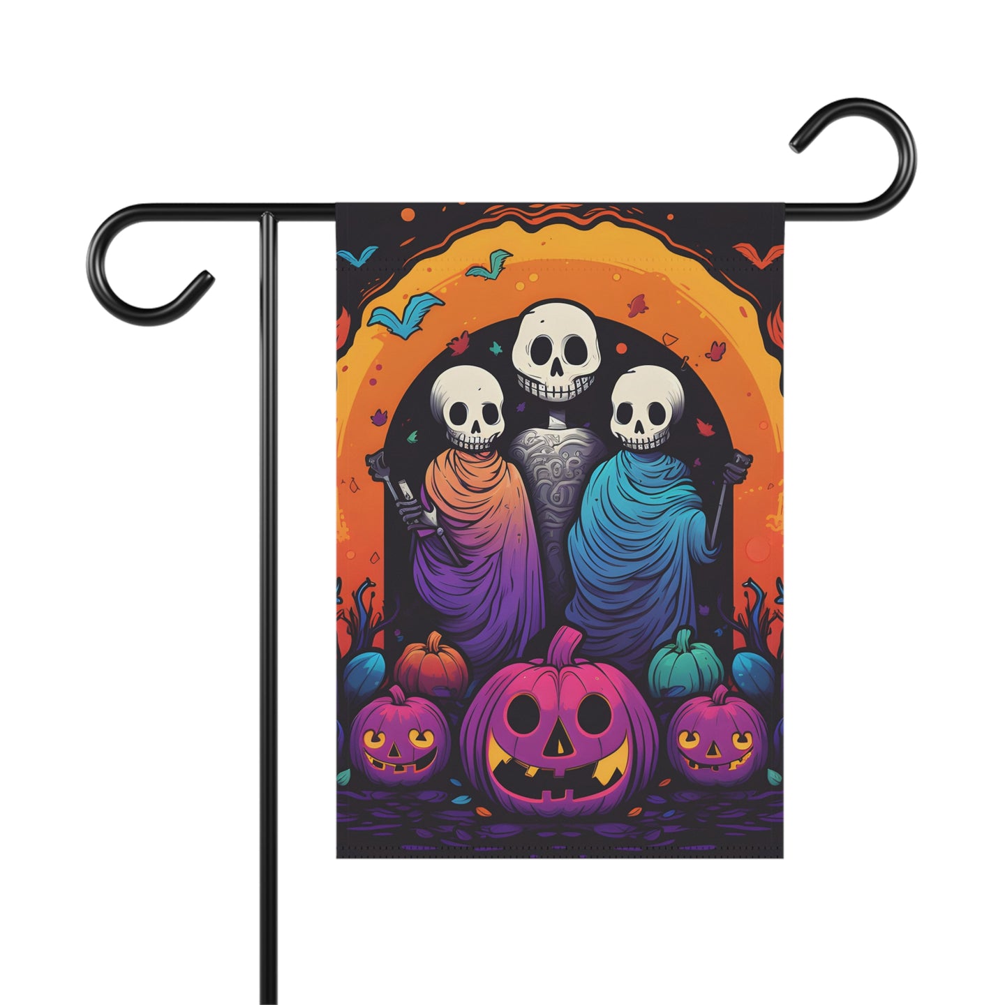 DistinctInk Garden & House Banner Flag with The Paths We Choose Design for Halloween  LGBTQ+ Pride