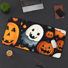 DistinctInk Desk Mat with Spooky Halloween Night Design for Halloween